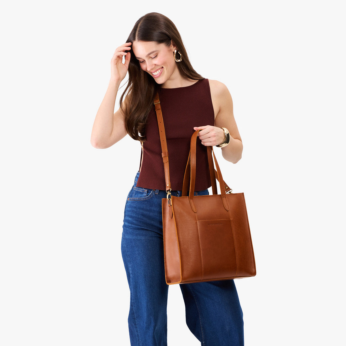 Almost Perfect' Large Lola Zipper Crossbody Tote