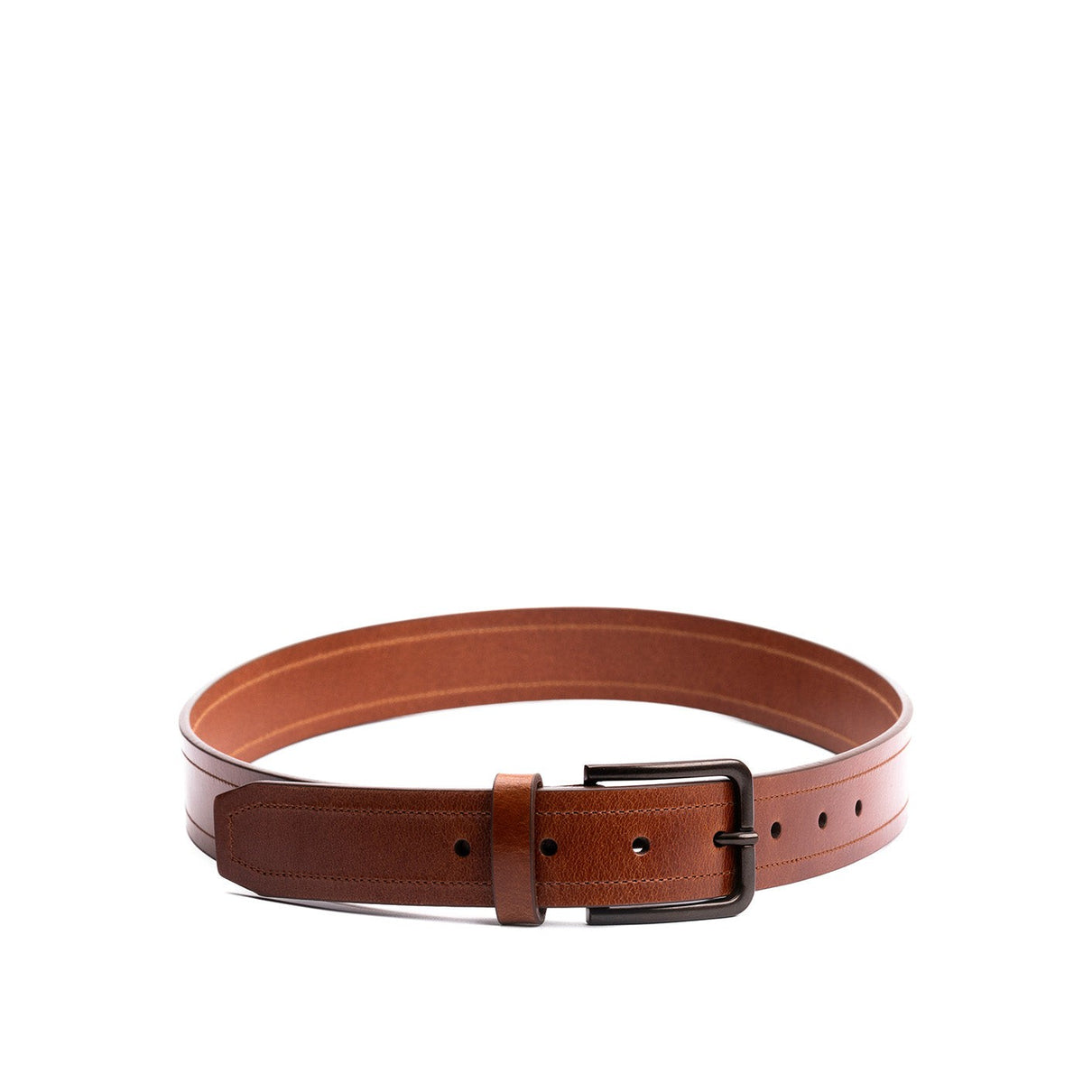 Men's Top Stitch Leather Belt