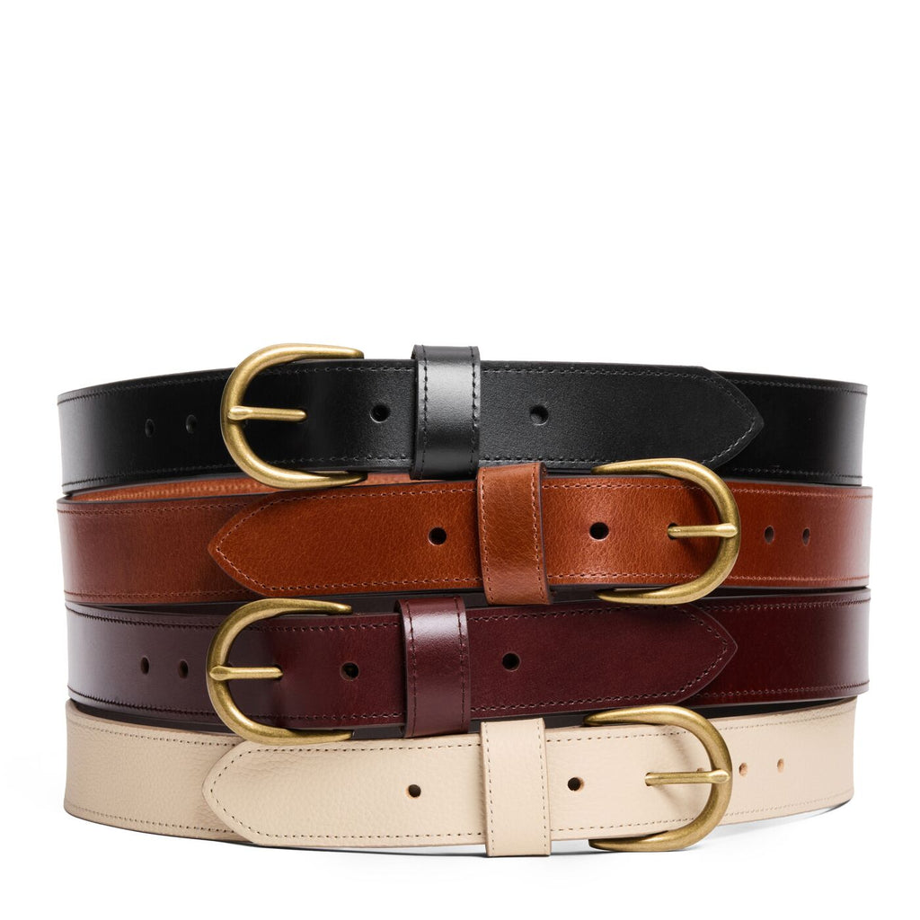 Women's Wide Loop Leather Belt